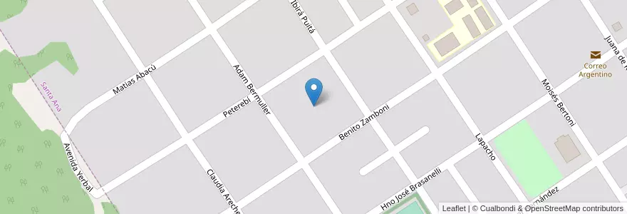 Mapa de ubicacion de Manzana 67 en Arjantin, Misiones, Departamento Candelaria, Municipio De Santa Ana, Santa Ana.