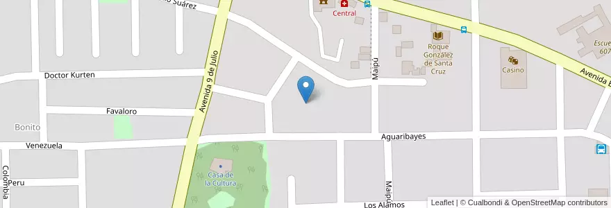 Mapa de ubicacion de Manzana 69 en アルゼンチン, ミシオネス州, Departamento Montecarlo, Municipio De Montecarlo, Montecarlo.
