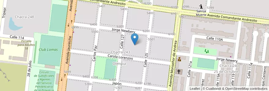 Mapa de ubicacion de Manzana 7 en Arjantin, Misiones, Departamento Capital, Municipio De Posadas, Posadas.