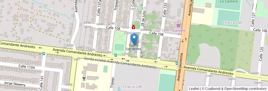 Mapa de ubicacion de Manzana 7 en アルゼンチン, ミシオネス州, Departamento Capital, Municipio De Posadas, Posadas.