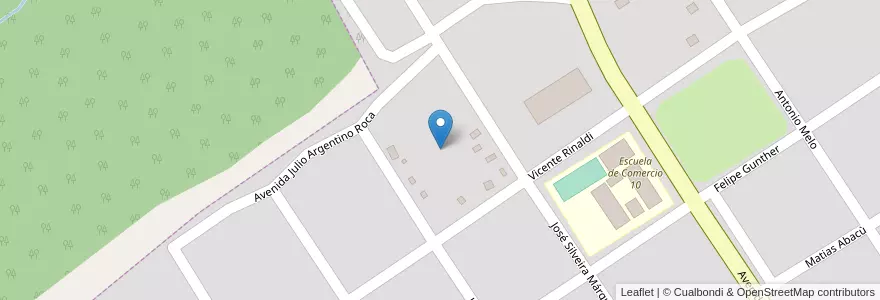 Mapa de ubicacion de Manzana 7 en アルゼンチン, ミシオネス州, Departamento Candelaria, Municipio De Santa Ana.