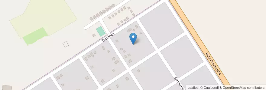 Mapa de ubicacion de Manzana 7 en アルゼンチン, ミシオネス州, Departamento Candelaria, Municipio De Bonpland, Bonpland.