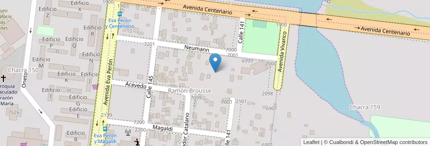 Mapa de ubicacion de Manzana 7 en Arjantin, Misiones, Departamento Capital, Municipio De Posadas, Posadas.