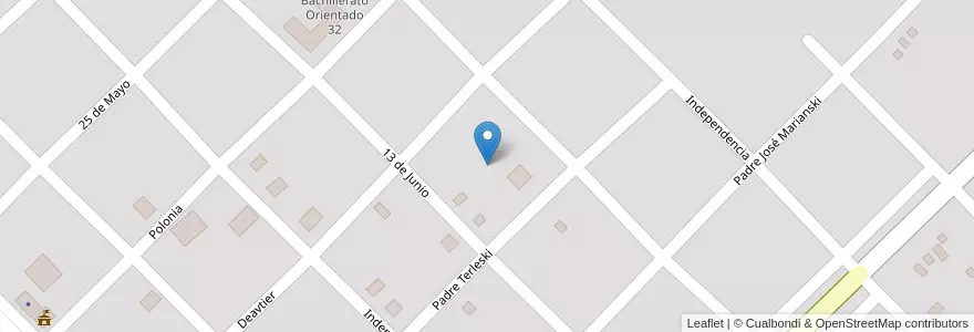 Mapa de ubicacion de Manzana 70 en 아르헨티나, Misiones, Departamento Apóstoles, Municipio De Azara, Azara.
