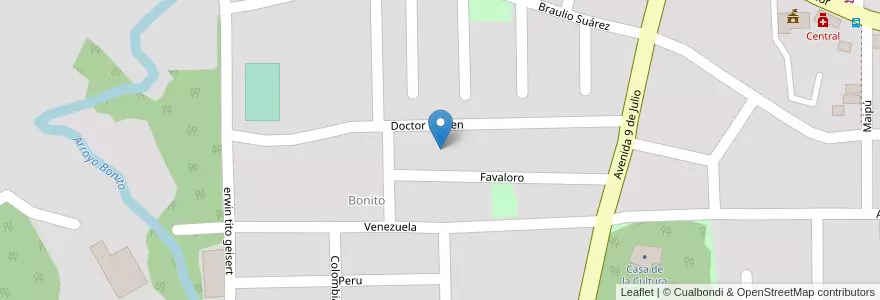 Mapa de ubicacion de Manzana 72 en アルゼンチン, ミシオネス州, Departamento Montecarlo, Municipio De Montecarlo, Montecarlo.