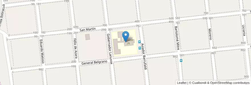 Mapa de ubicacion de Manzana 74 en 아르헨티나, Misiones, Departamento Concepción, Municipio De Concepción De La Sierra, Concepción De La Sierra.