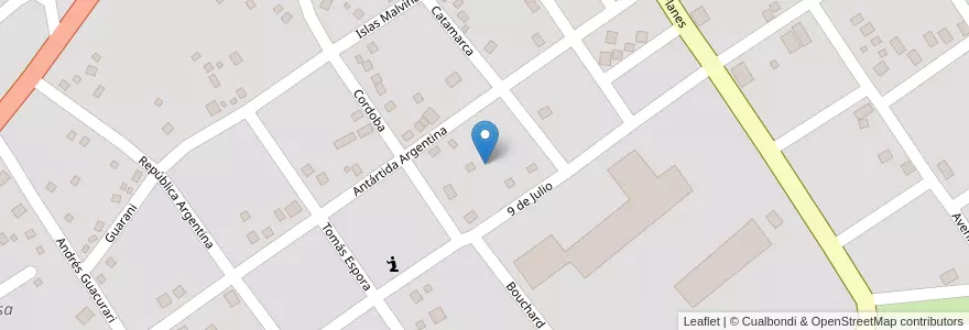Mapa de ubicacion de Manzana 74 en Argentinië, Misiones, Departamento San Pedro, Municipio De San Pedro, San Pedro.