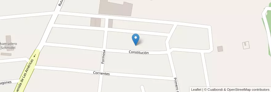 Mapa de ubicacion de Manzana 75 en 阿根廷, Misiones, Departamento Libertador General San Martín, Municipio De Garuhapé.