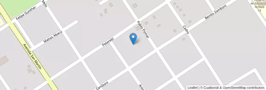 Mapa de ubicacion de Manzana 75 en アルゼンチン, ミシオネス州, Departamento Candelaria, Municipio De Santa Ana, Santa Ana.