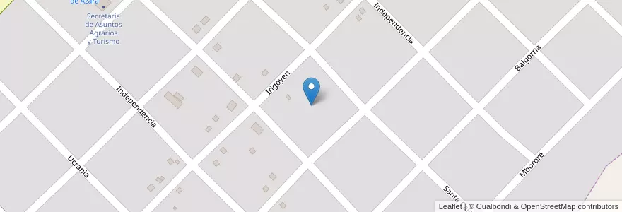 Mapa de ubicacion de Manzana 76 en Arjantin, Misiones, Departamento Apóstoles, Municipio De Azara, Azara.
