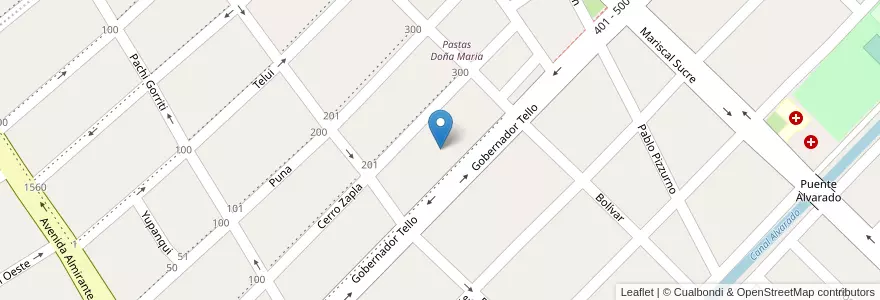 Mapa de ubicacion de Manzana 77 en アルゼンチン, フフイ州, Departamento Doctor Manuel Belgrano, Municipio De San Salvador De Jujuy.