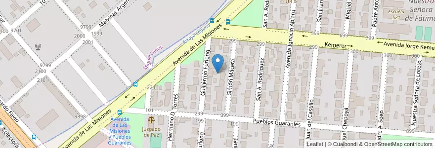 Mapa de ubicacion de Manzana 79 en アルゼンチン, ミシオネス州, Departamento Capital, Municipio De Garupá.
