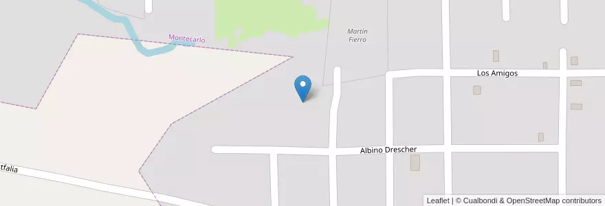 Mapa de ubicacion de Manzana 79 en アルゼンチン, ミシオネス州, Departamento Montecarlo, Municipio De Montecarlo, Montecarlo.