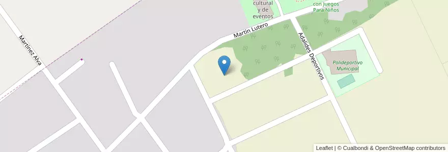 Mapa de ubicacion de Manzana 79 en Argentina, Misiones, Departamento Montecarlo, Municipio De Montecarlo, Montecarlo.