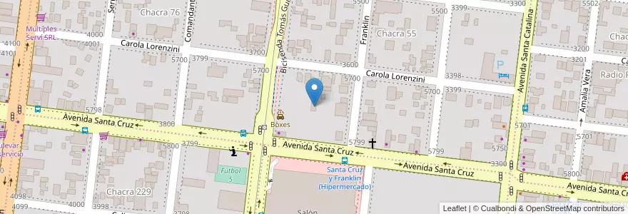 Mapa de ubicacion de Manzana 8 en Argentine, Misiones, Departamento Capital, Municipio De Posadas, Posadas.