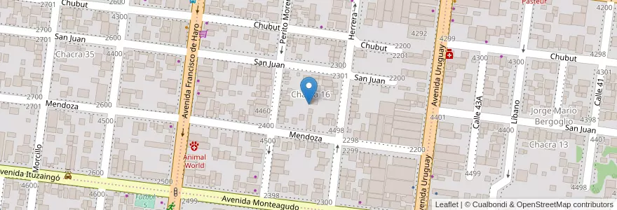 Mapa de ubicacion de Manzana 8 en 阿根廷, Misiones, Departamento Capital, Municipio De Posadas, Posadas.
