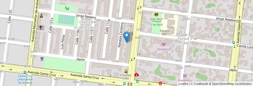 Mapa de ubicacion de Manzana 8 en Argentinië, Misiones, Departamento Capital, Municipio De Posadas, Posadas.