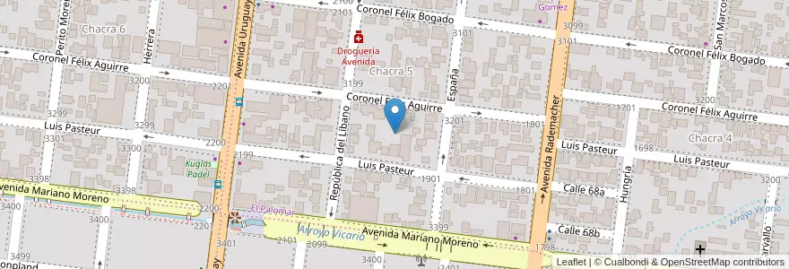 Mapa de ubicacion de Manzana 8 en アルゼンチン, ミシオネス州, Departamento Capital, Municipio De Posadas, Posadas.