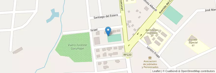 Mapa de ubicacion de Manzana 81 en Argentinien, Misiones, Departamento Libertador General San Martín, Municipio De Garuhapé.