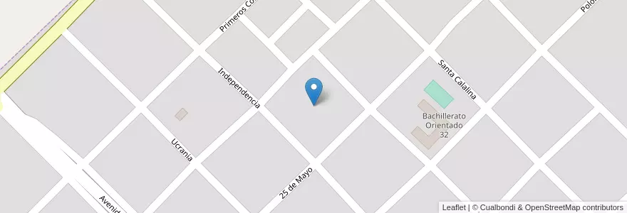 Mapa de ubicacion de Manzana 83 en アルゼンチン, ミシオネス州, Departamento Apóstoles, Municipio De Azara, Azara.