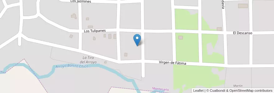 Mapa de ubicacion de Manzana 85 en アルゼンチン, ミシオネス州, Departamento Montecarlo, Municipio De Montecarlo, Montecarlo.