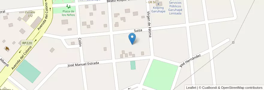 Mapa de ubicacion de Manzana 86 en アルゼンチン, ミシオネス州, Departamento Libertador General San Martín, Municipio De Garuhapé.