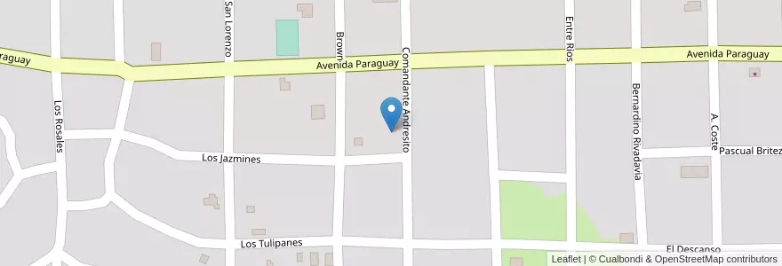 Mapa de ubicacion de Manzana 87 en 阿根廷, Misiones, Departamento Montecarlo, Municipio De Montecarlo, Montecarlo.