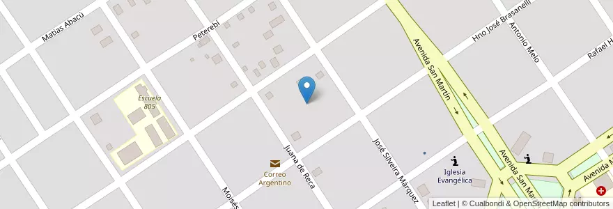 Mapa de ubicacion de Manzana 87 en الأرجنتين, Misiones, Departamento Candelaria, Municipio De Santa Ana, Santa Ana.