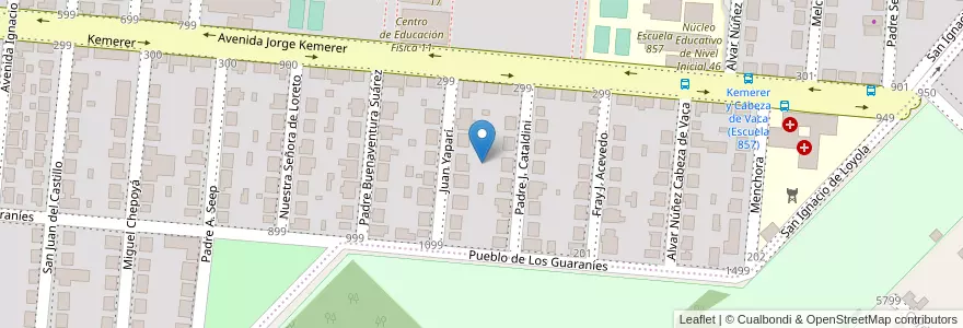 Mapa de ubicacion de Manzana 88 en アルゼンチン, ミシオネス州, Departamento Capital, Municipio De Garupá.