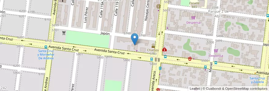 Mapa de ubicacion de Manzana 9 en 阿根廷, Misiones, Departamento Capital, Municipio De Posadas, Posadas.