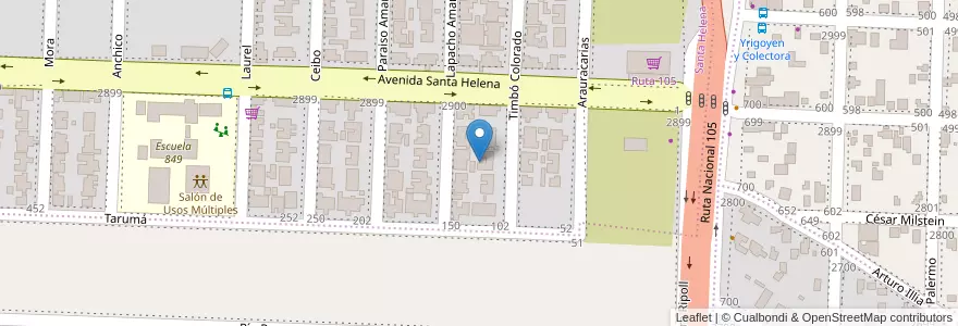 Mapa de ubicacion de Manzana 9 en Argentina, Misiones, Departamento Capital, Municipio De Garupá.
