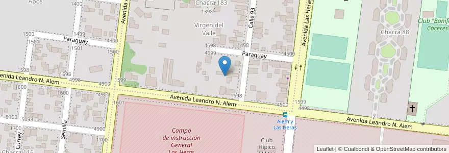 Mapa de ubicacion de Manzana 9 en Аргентина, Misiones, Departamento Capital, Municipio De Posadas, Posadas.