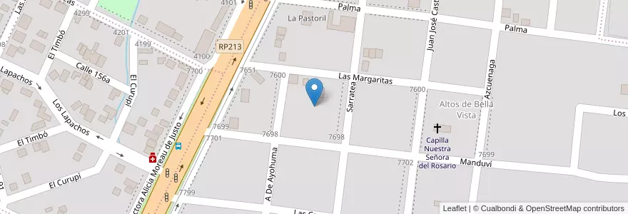 Mapa de ubicacion de Manzana 90 en Argentinië, Misiones, Departamento Capital, Municipio De Posadas, Posadas.