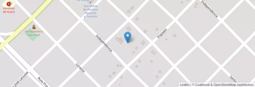 Mapa de ubicacion de Manzana 91 en 阿根廷, Misiones, Departamento Apóstoles, Municipio De Azara, Azara.