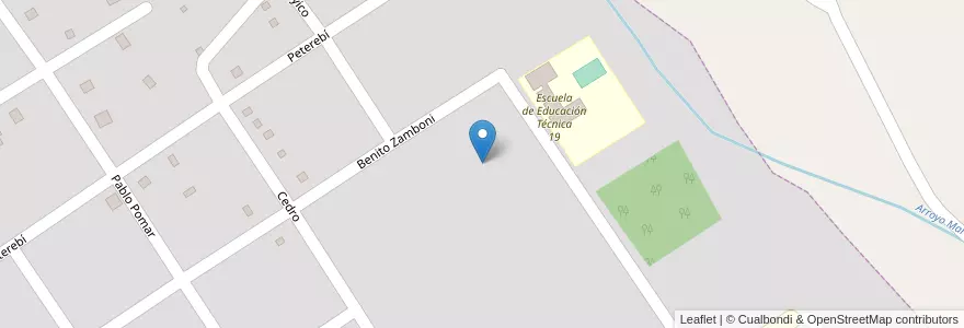 Mapa de ubicacion de Manzana 94 en アルゼンチン, ミシオネス州, Departamento Candelaria, Municipio De Santa Ana, Santa Ana.