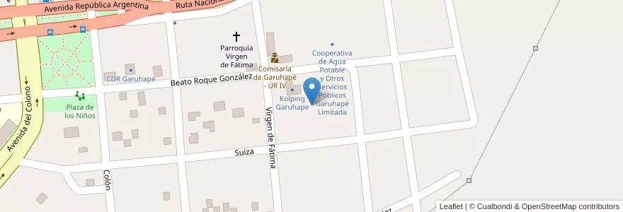 Mapa de ubicacion de Manzana 95 en Argentinien, Misiones, Departamento Libertador General San Martín, Municipio De Garuhapé.