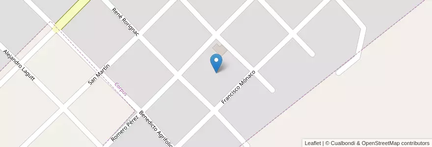 Mapa de ubicacion de Manzana 99 en الأرجنتين, Misiones, Departamento San Ignacio, Municipio De Corpus Christi, Corpus Christi.