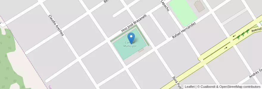 Mapa de ubicacion de Manzana 99 en Arjantin, Misiones, Departamento Candelaria, Municipio De Santa Ana, Santa Ana.