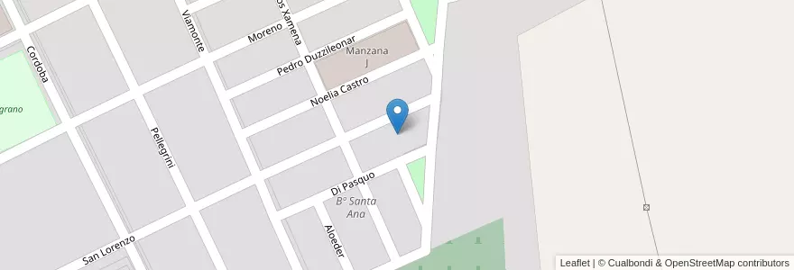 Mapa de ubicacion de Manzana A en Arjantin, Salta, General Güemes, Municipio De General Güemes.