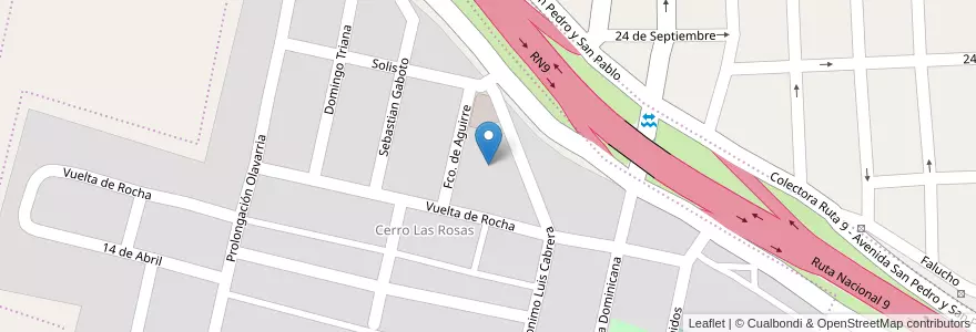 Mapa de ubicacion de Manzana AP4 en アルゼンチン, フフイ州, Departamento Doctor Manuel Belgrano, Municipio De San Salvador De Jujuy.