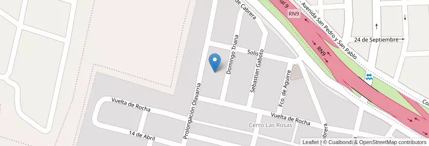 Mapa de ubicacion de Manzana AP7 en Argentinien, Jujuy, Departamento Doctor Manuel Belgrano, Municipio De San Salvador De Jujuy.