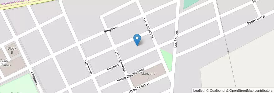 Mapa de ubicacion de Manzana E en Argentinien, Salta, General Güemes, Municipio De General Güemes.