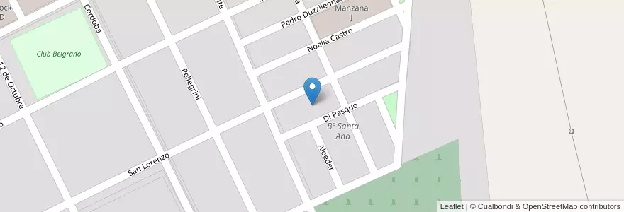 Mapa de ubicacion de Manzana E en آرژانتین, Salta, General Güemes, Municipio De General Güemes.
