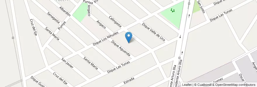 Mapa de ubicacion de Manzana G en Argentina, Cile, Mendoza, Godoy Cruz, Departamento Godoy Cruz, Distrito Presidente Sarmiento.