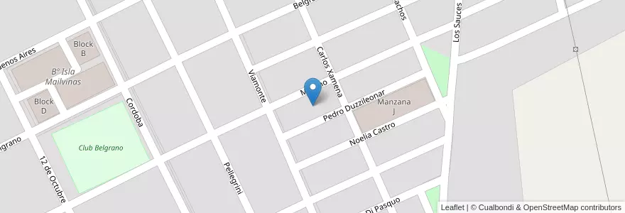 Mapa de ubicacion de Manzana G en Arjantin, Salta, General Güemes, Municipio De General Güemes.
