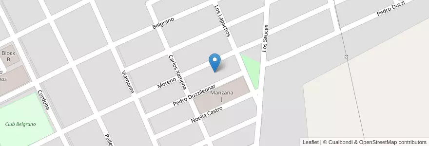 Mapa de ubicacion de Manzana H en آرژانتین, Salta, General Güemes, Municipio De General Güemes.