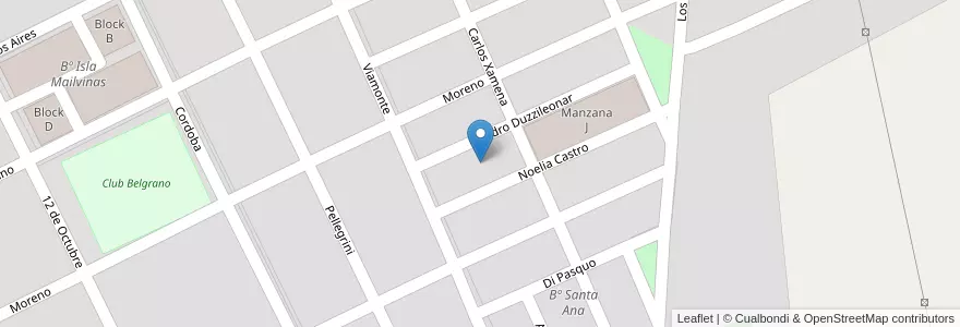 Mapa de ubicacion de Manzana I en Arjantin, Salta, General Güemes, Municipio De General Güemes.