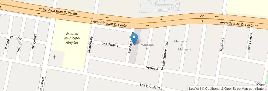Mapa de ubicacion de MANZANA I en アルゼンチン, トゥクマン州, Departamento Yerba Buena, Yerba Buena.