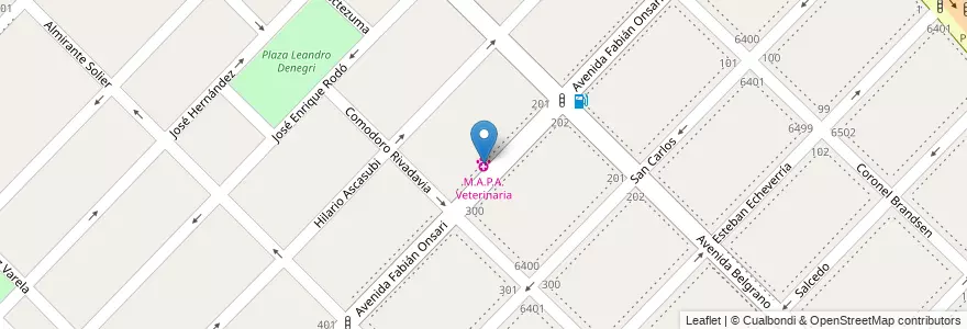 Mapa de ubicacion de M.A.P.A. Veterinaria en Argentine, Province De Buenos Aires, Partido De Avellaneda, Wilde.