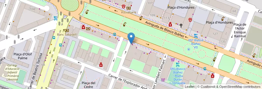 Mapa de ubicacion de Màquina expendedora de begudes en スペイン, バレンシア州, València / Valencia, Comarca De València, València.